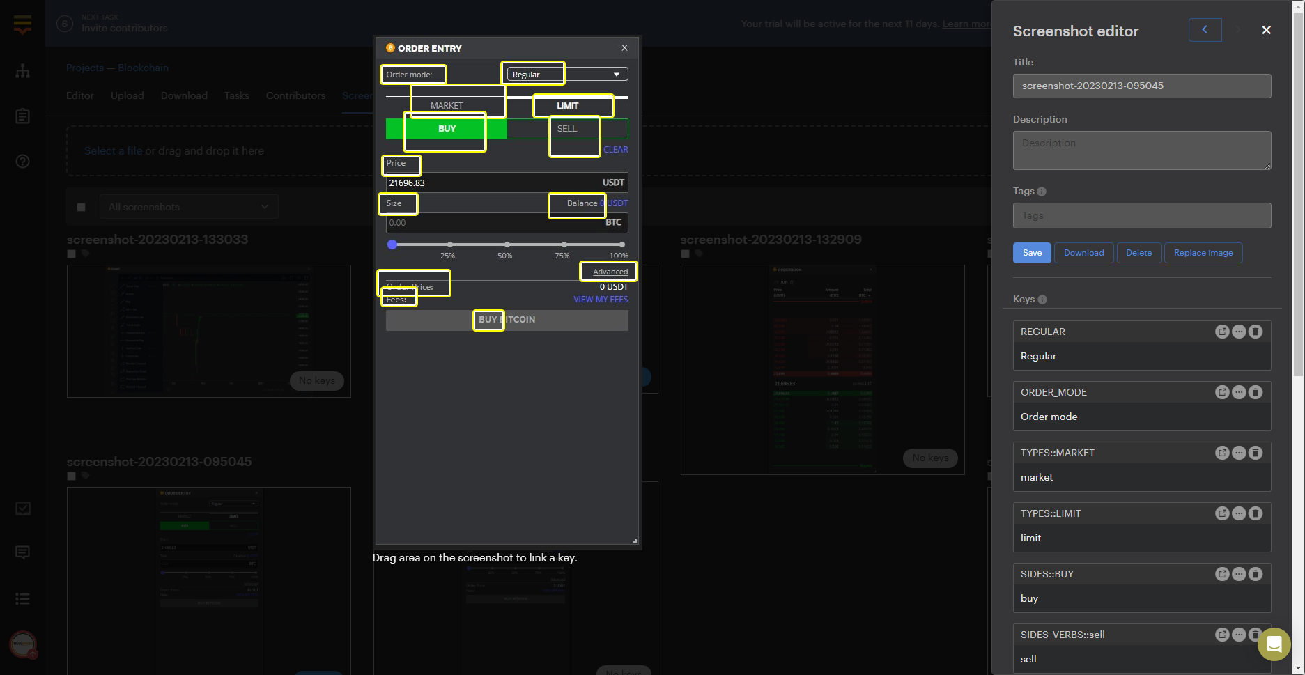 Hover on each string. Transphere - Continuous Localization