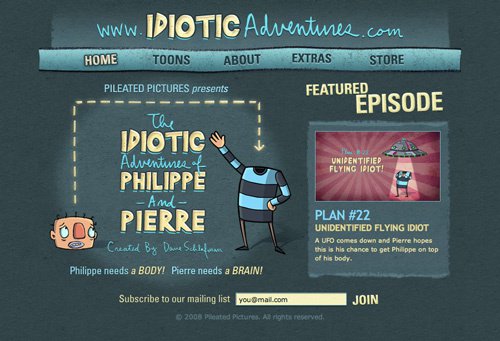 Funny font, cartoon, philippe, website localization
