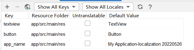 Show All Keys pop up