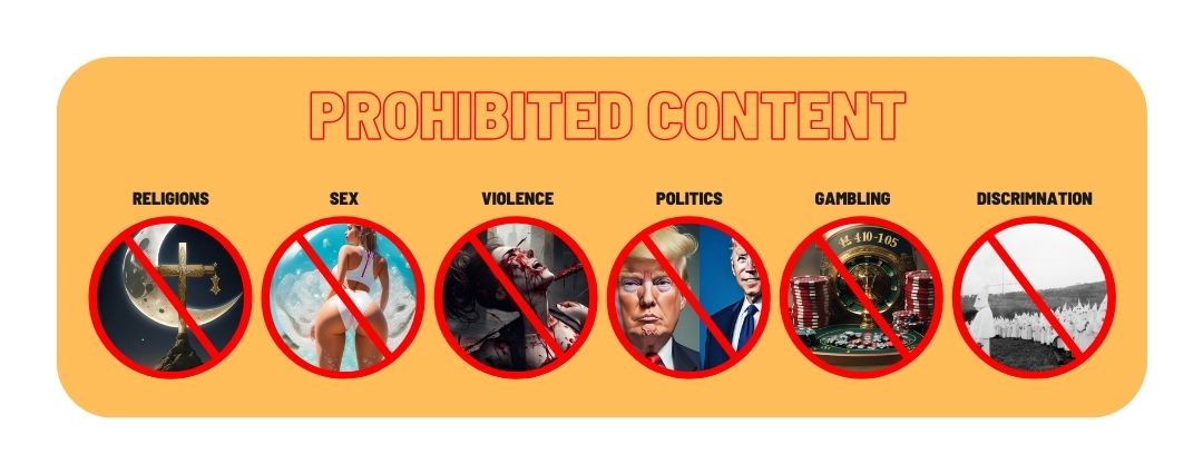 The list of prohibited game content in China