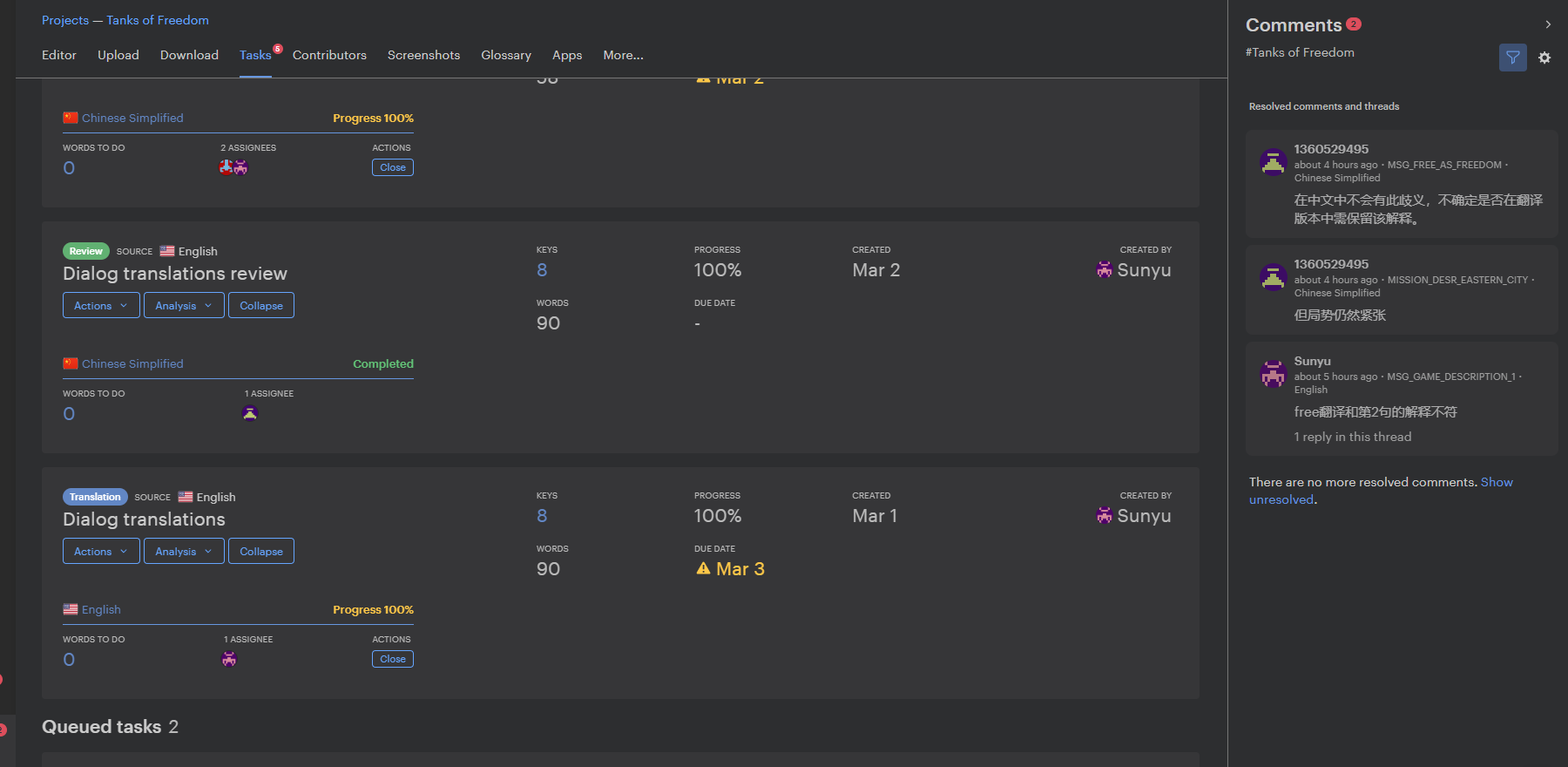 Create and assign a review task.