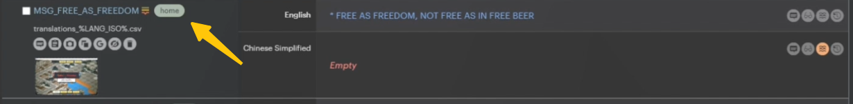 An example of how a tagged translation key looks like.