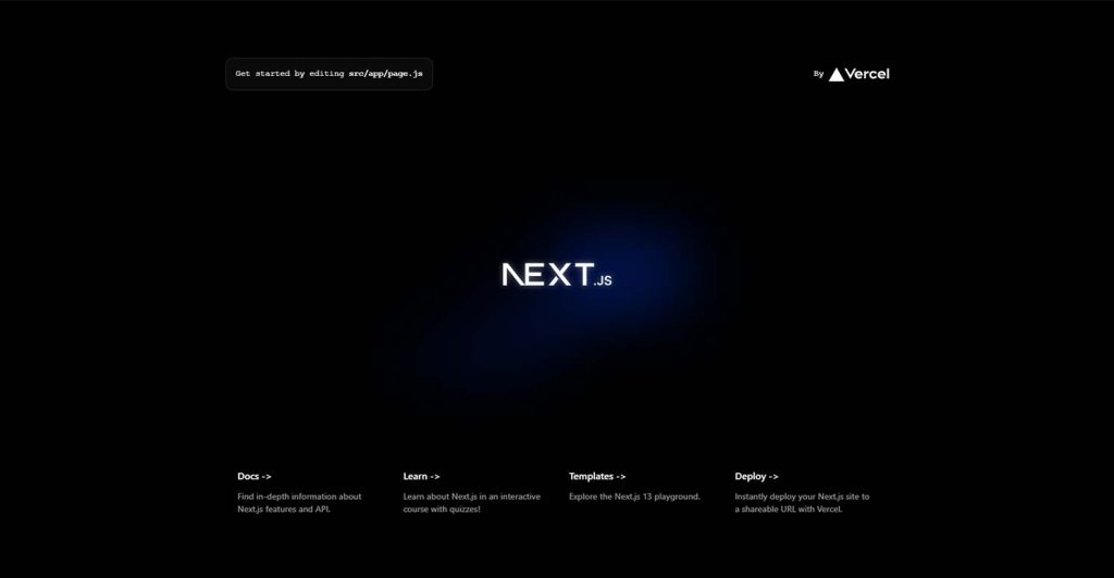 How the GPT 4 application should look like so far in the Next.js tutorial