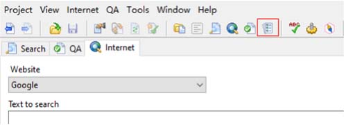 2. Click the Open the Checklist Manager icon on ApSIC Xbench