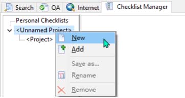 3. Right click Unnamed Project and select New