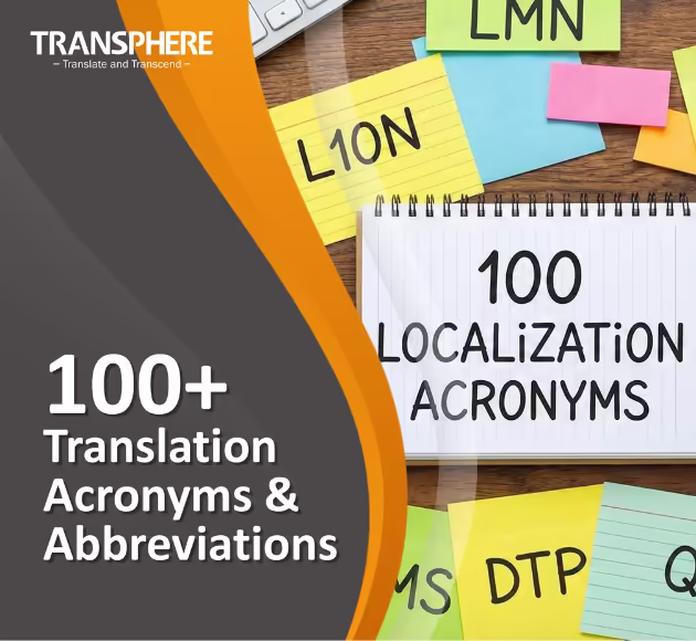 Translation Acronyms and Abbreviations Hero Shot